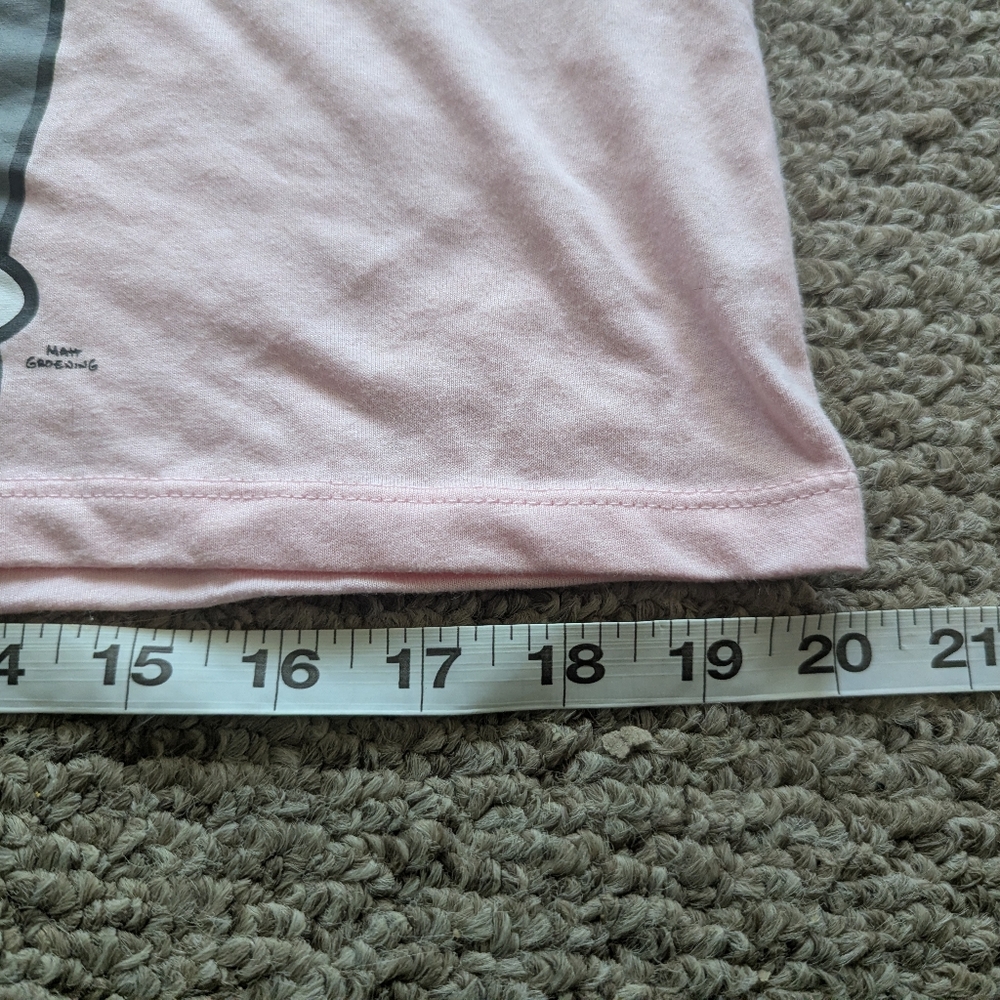 Itchy & Scratchy Pink Graphic Tee | The Simpsons Women's Size M - Picture 4 of 9